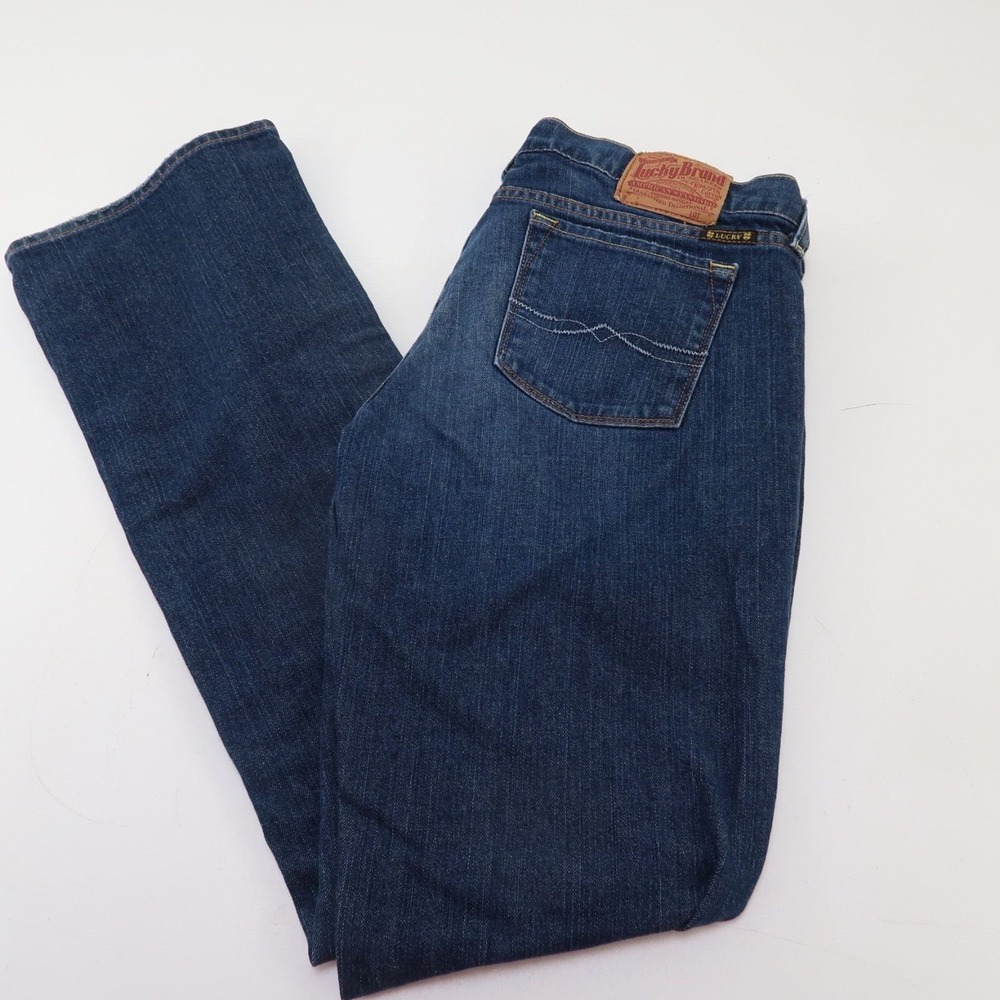 Lucky Brand Jeansโ Sz 10 Womens Med Wash Zoe Boot Low Rise Blut Stretch Denim